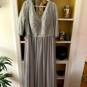 Silver and Gray Formal Dress